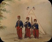 Three Boys in Zouave Costume unknow artist